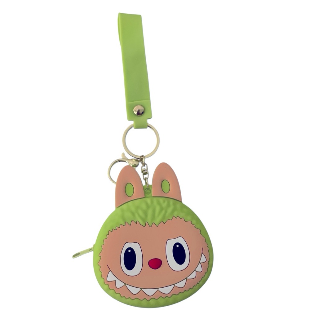 SILICONE MONSTER COIN PURSE KEYCHAIN BAGCHARM